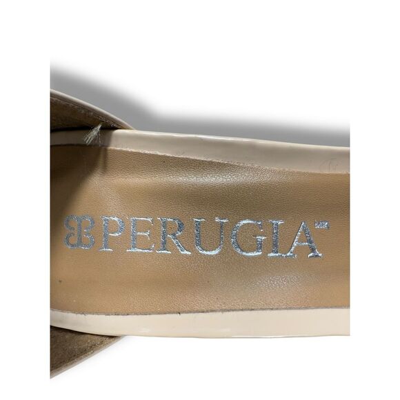 Andre' Perugia Teaser Ankle Strap Heels Platform Stiletto Nude Beige Size 7 - Picture 3 of 16